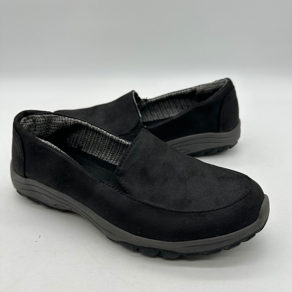 Skechers 158385 Womens 8 Reggae Fest 2.0 Cooled Memory Foam Black Slip On Shoes